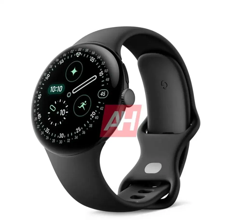 Đồng hồ thông minh Pixel Watch 4 phiên bản màu Obsidian (Ảnh: Android Headlines)