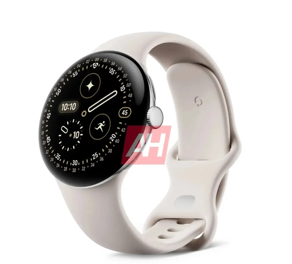Đồng hồ thông minh Pixel Watch 4 phiên bản màu Sứ (Ảnh: Android Headlines)