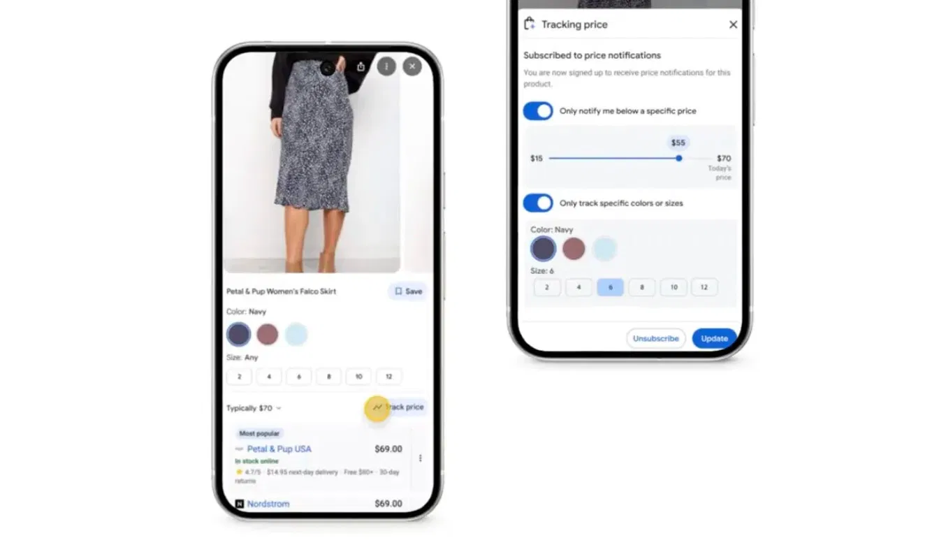 Công cụ theo dõi giá nhờ AI của Google Shopping (Ảnh: Internet) Công cụ theo dõi giá nhờ AI của Google Shopping (Ảnh: Internet)
