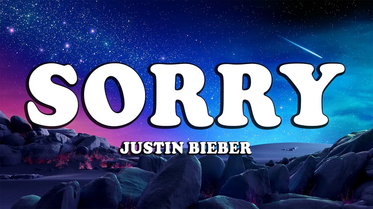 Bài hát Sorry. Nguồn: Internet Bài hát Sorry. Nguồn: Internet