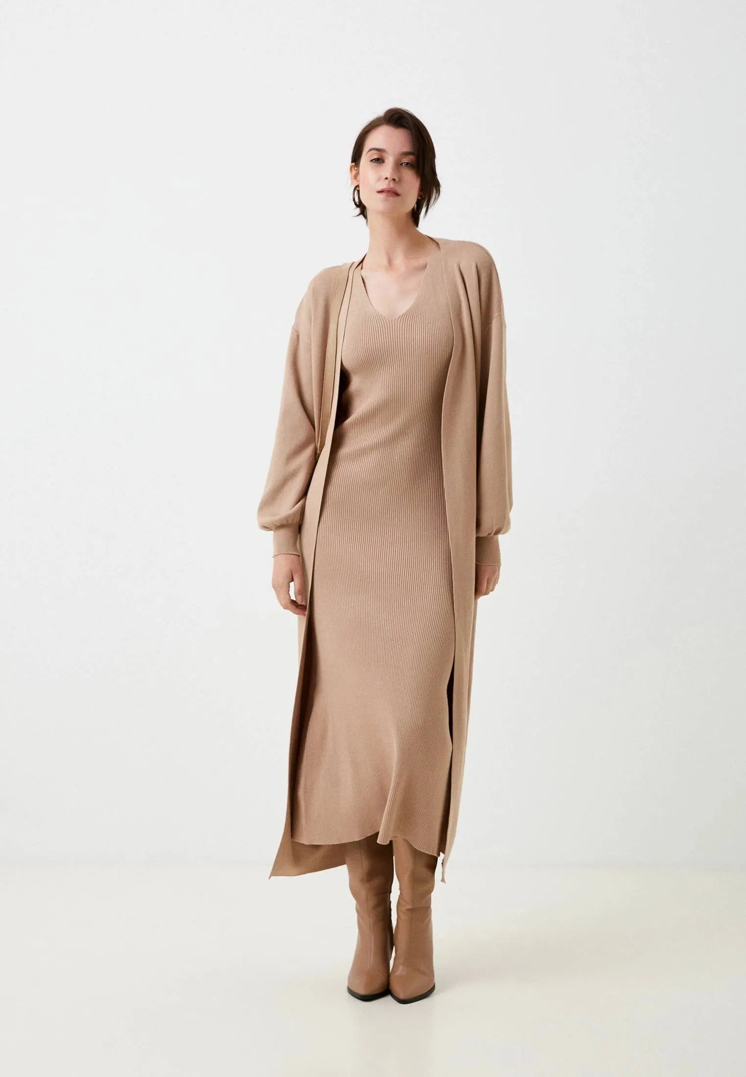 Midi sweater dress and