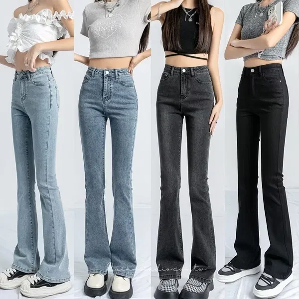 Phối đồ quần jeans ống loe