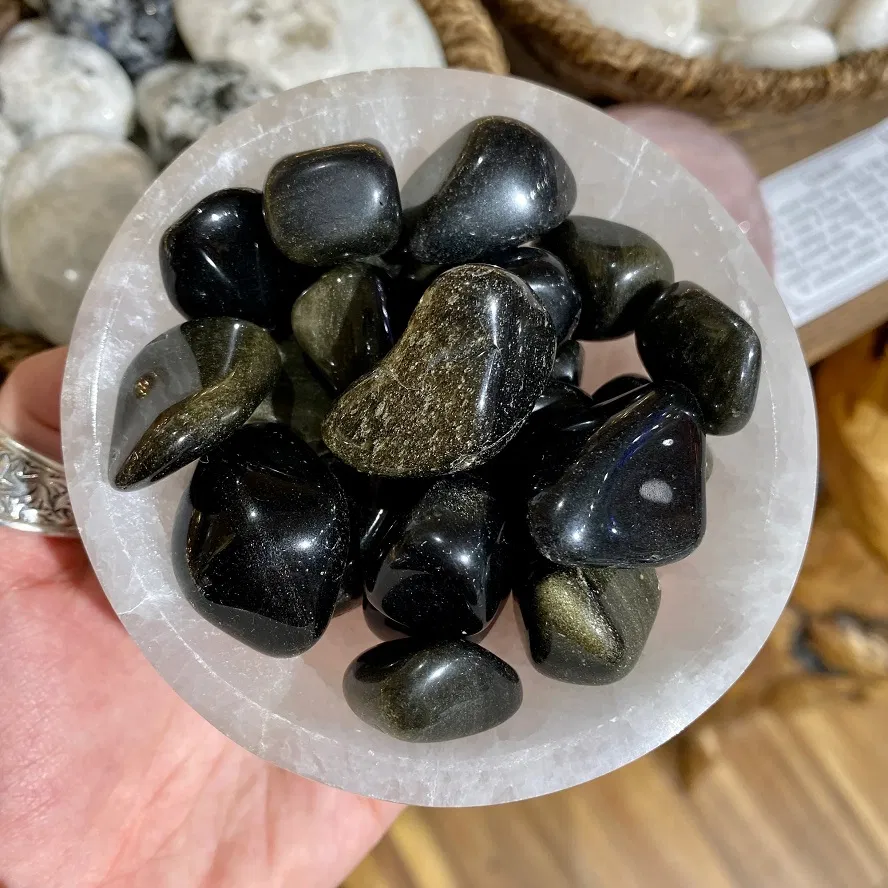 Đá Obsidian ánh vàng