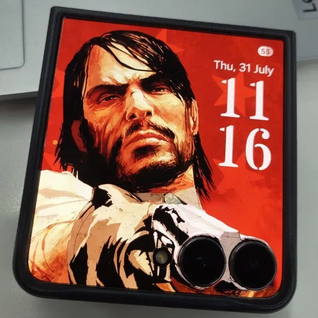 Hình nền màn hình ngoài Red Dead Redemption cho Galaxy Z Flip 7 (Ảnh: Internet) Hình nền màn hình ngoài Red Dead Redemption cho Galaxy Z Flip 7 (Ảnh: Internet)