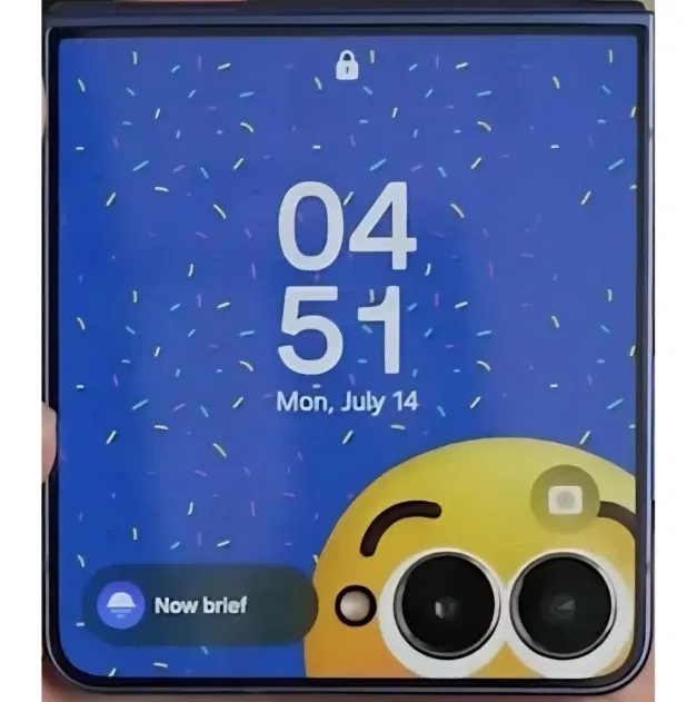 Hình nền màn hình ngoài cho Galaxy Z Flip 7 theo chủ đề minions trong Despicable Me (Ảnh: Internet)