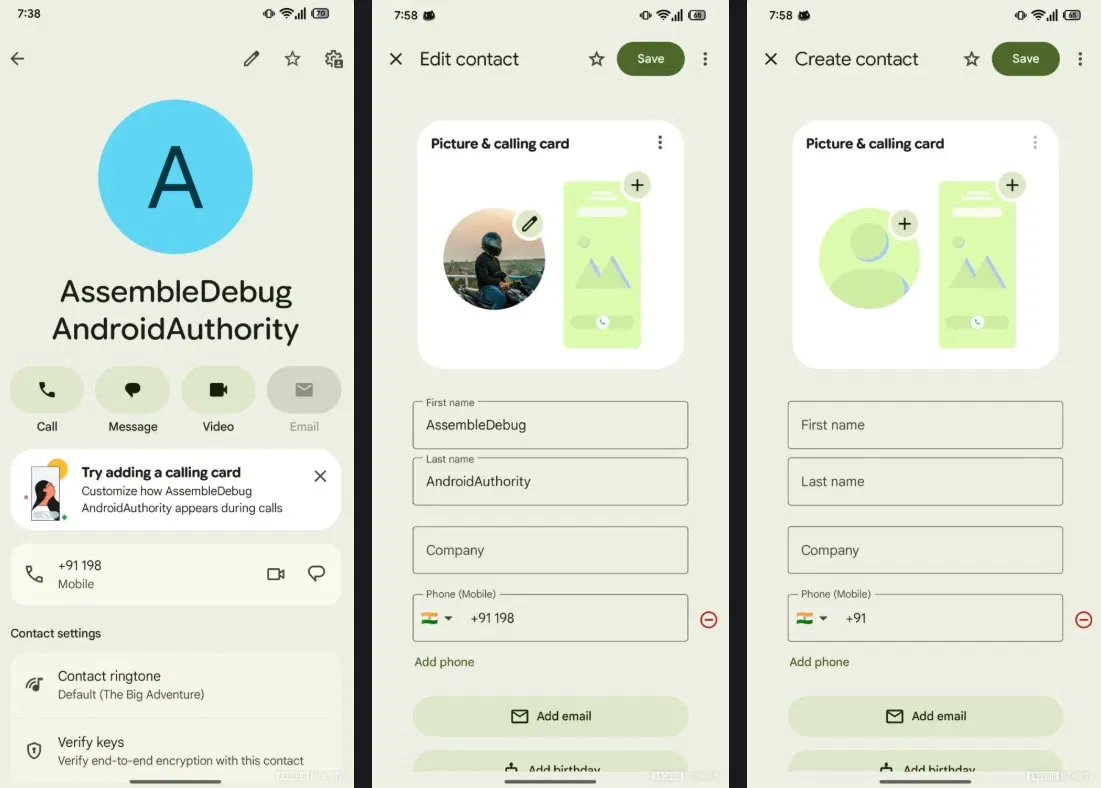 Tính năng Thẻ gọi điện của Google (Ảnh: Internet) Tính năng Thẻ gọi điện của Google (Ảnh: Internet)