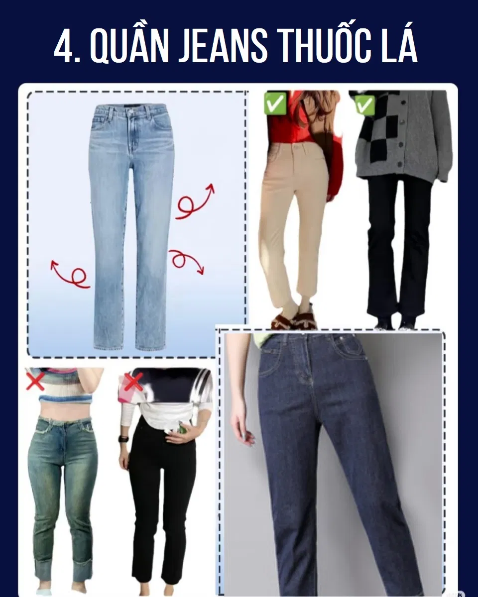 Quần Jeans thuốc lá