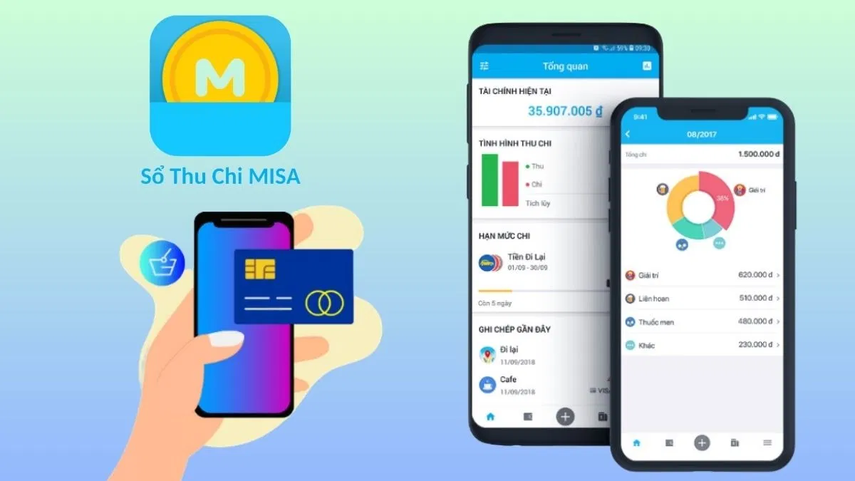 Sổ thu chi MISA (Ảnh: Internet)