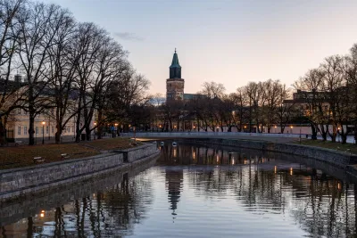 Thành phố Turku bên dòng sông Aurajoki (Ảnh: Internet)