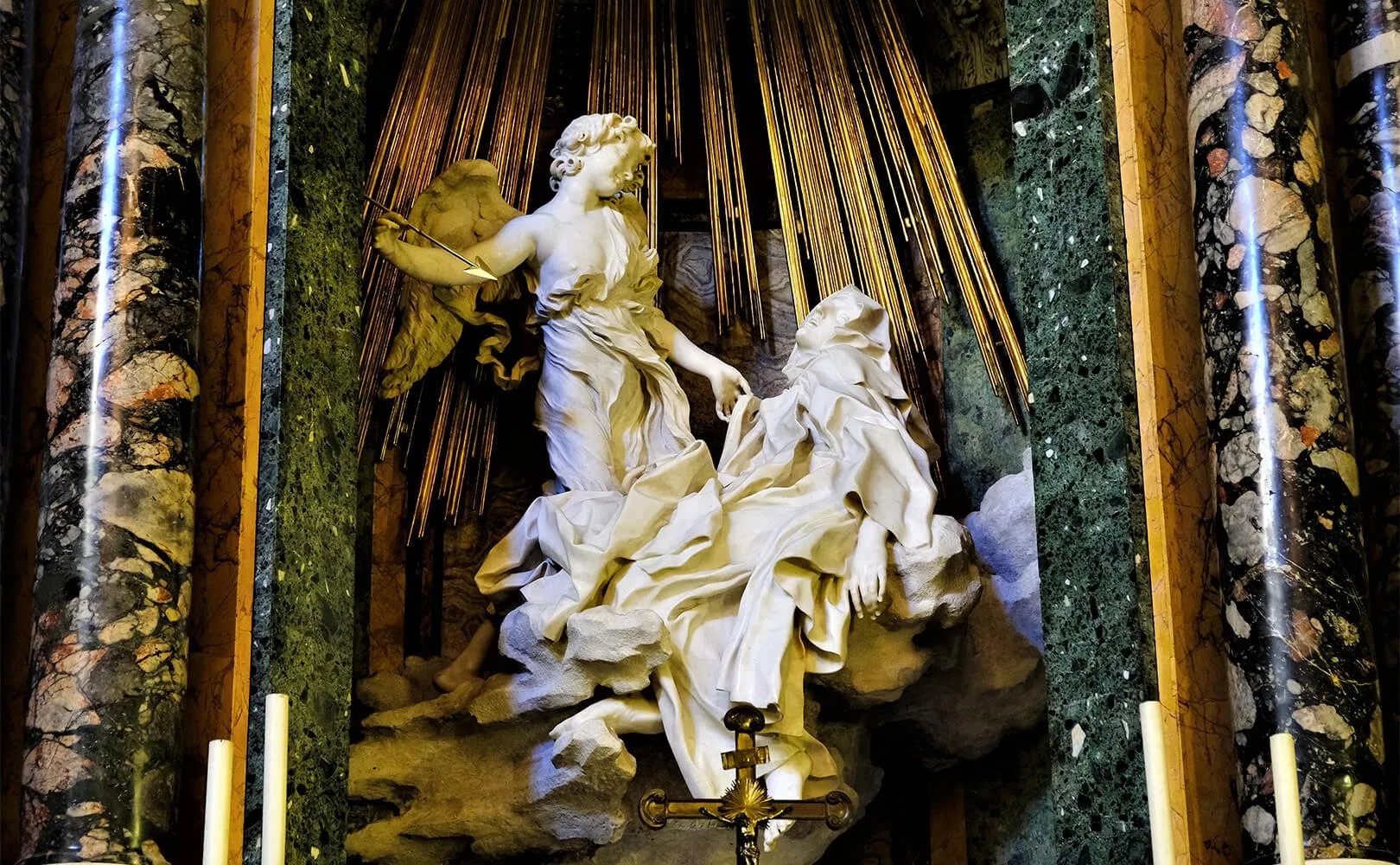 Ecstasy of Saint Teresa – một trong những kiệt tác điêu khắc của Bernini (Ảnh: Internet)