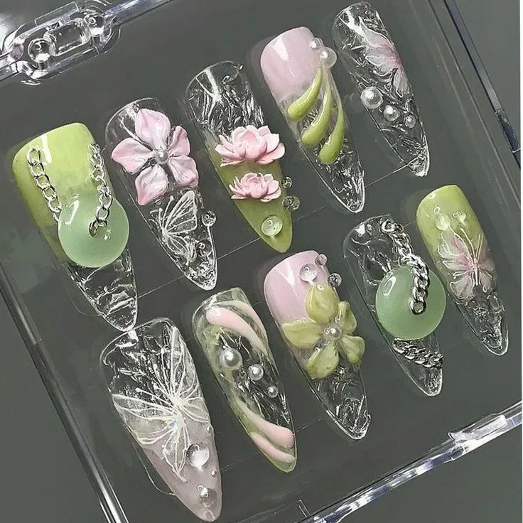 Cách làm nail đắp nổi bằng bột Acrylic