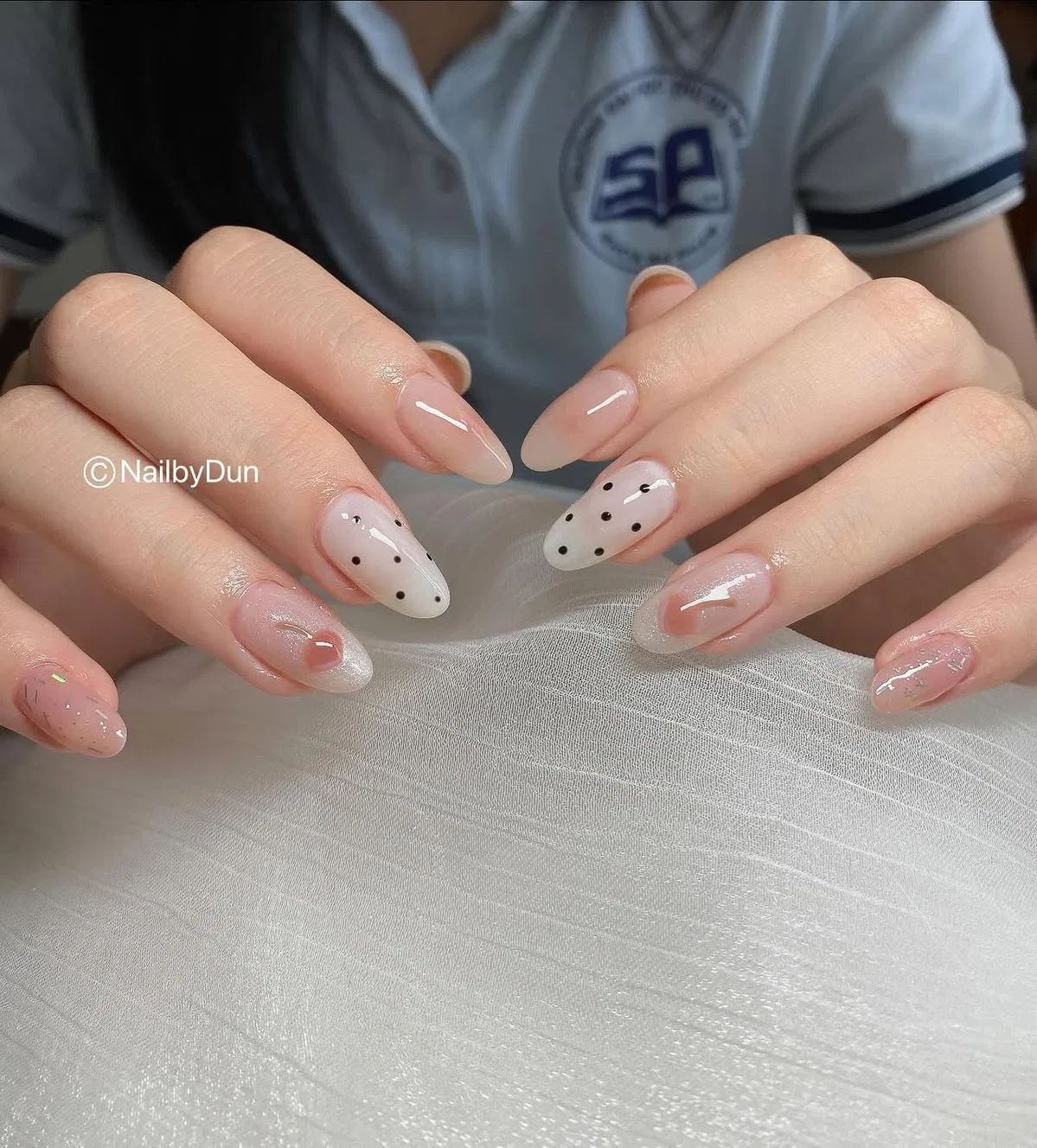 Mix màu thạch hồng và thạch sữa