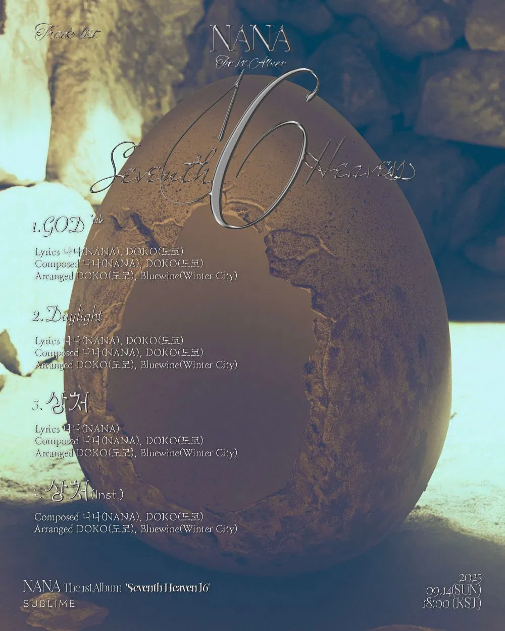 Seventh Heaven 16 gồm 3 ca khúc (Ảnh: Internet)