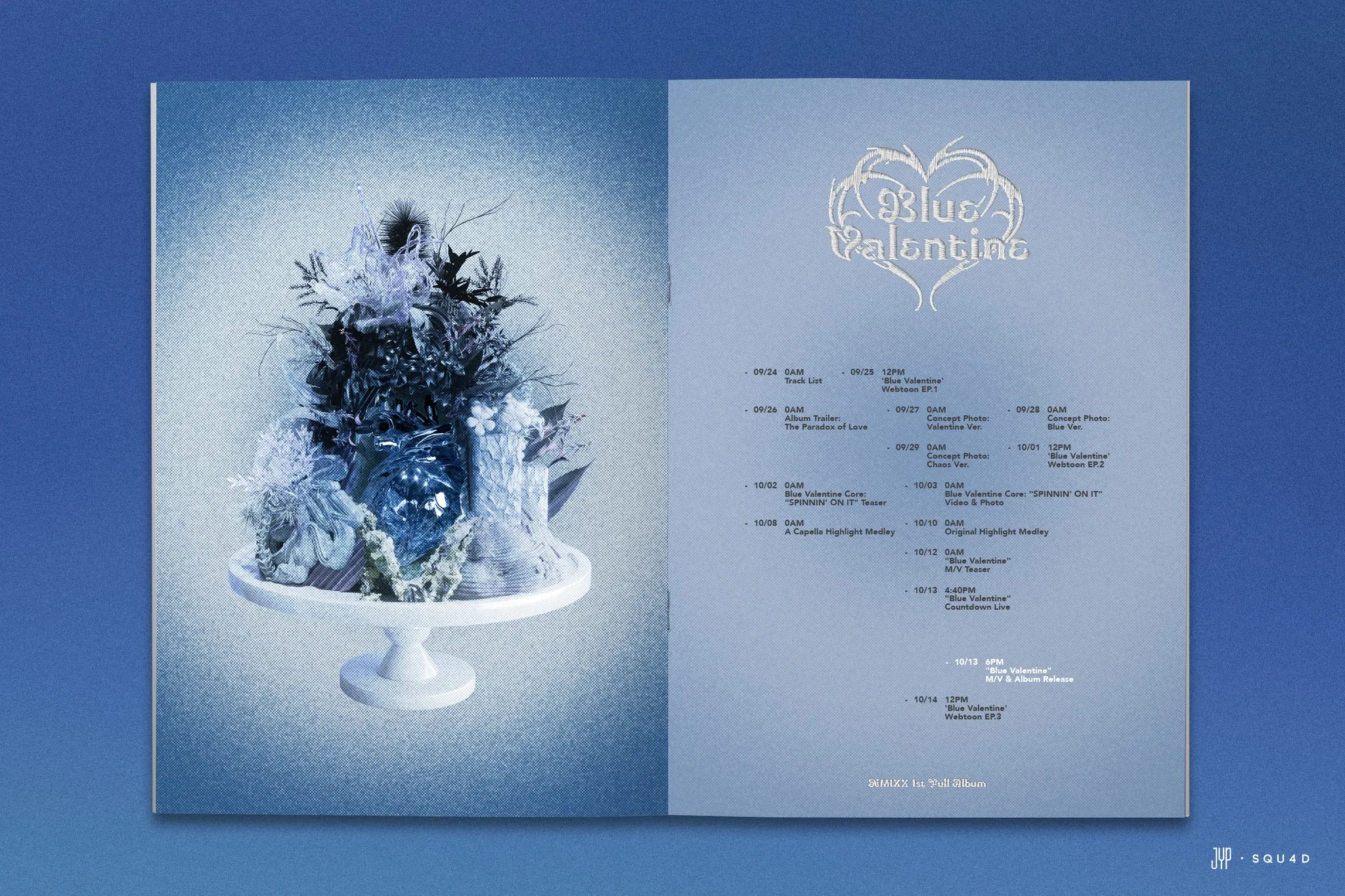 "Blue Valentine" gồm 12 ca khúc có sự tham gia sản xuất của các thành viên NMIXX (Ảnh: Internet)