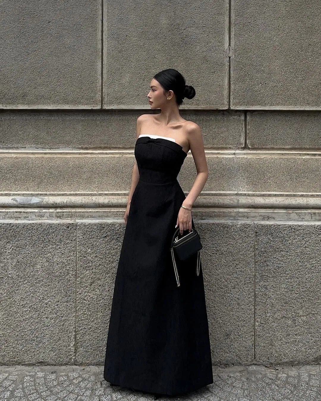 Váy dài liền thân suông cúp ngực