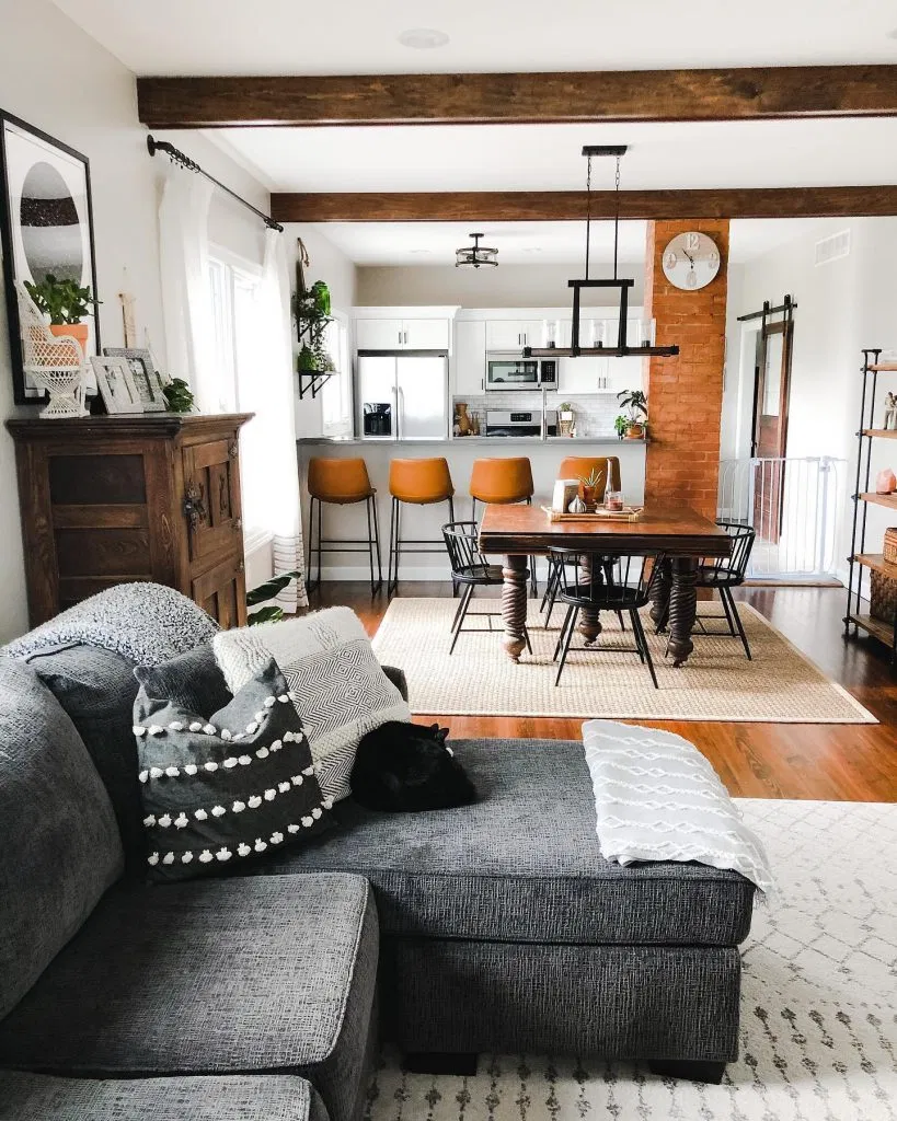 Dùng thảm trải sàn để phân định khu vực