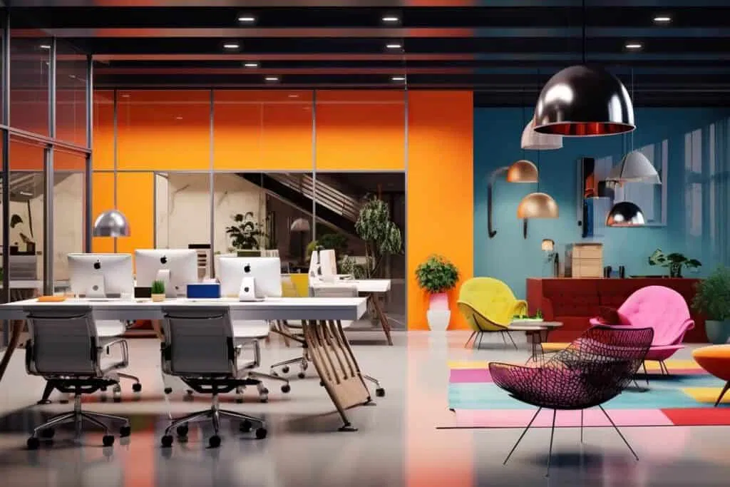 Dùng màu sắc và họa tiết để phân vùng