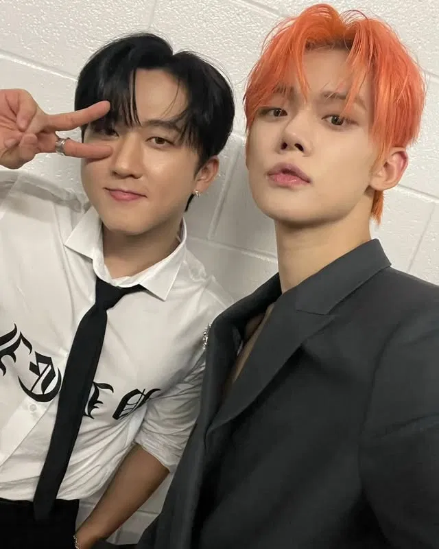 Changbin và Yeonjun từng được fan gọi vui là “bộ đôi 99-line huyền thoại” vì tính cách hoạt bát, khả năng rap – trình diễn đỉnh cao và sự ăn ý trong mọi khung hình chung (Ảnh: Internet)