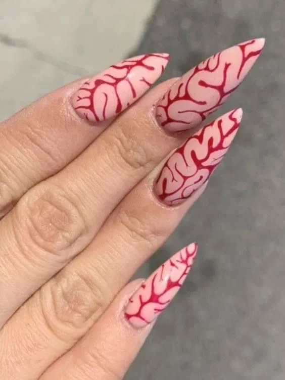 Mẫu nail Halloween đẹp "sang chảnh" quyến rũ (Ảnh: Internet)