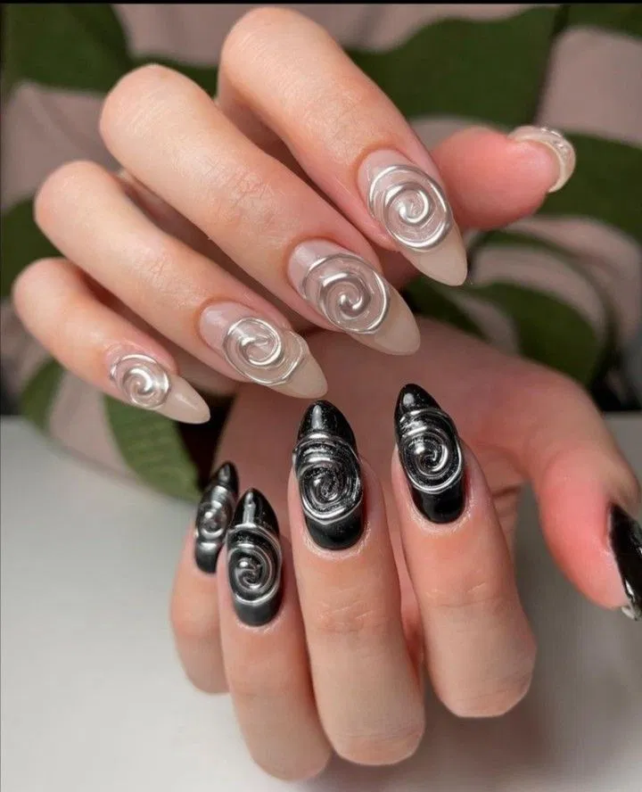 Mẫu nail Halloween đẹp "sang chảnh" quyến rũ (Ảnh: Internet)