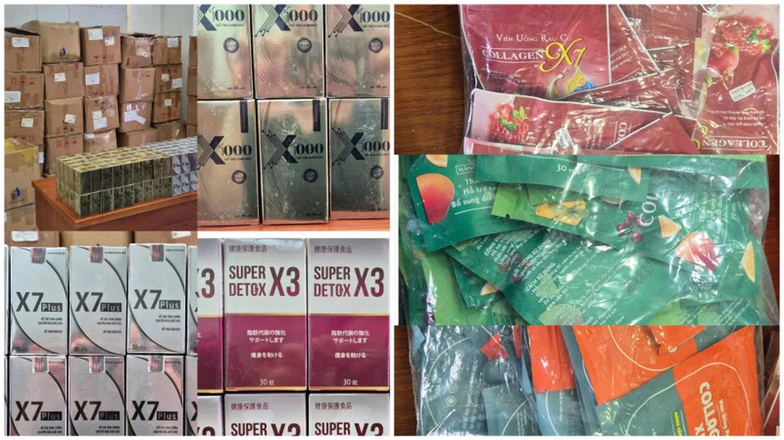 Các sản phẩm Super Detox X3, X7, X1000 (Ngân 98) vừa bị phát hiện có chất cấm phenolphthalein và sibutramin