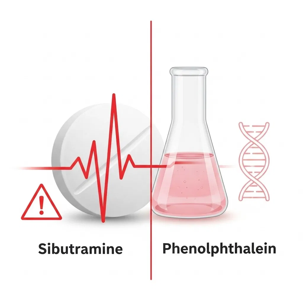 Sibutramin và Phenolphthalein – hai hoạt chất bị cấm trong thuốc giảm cân