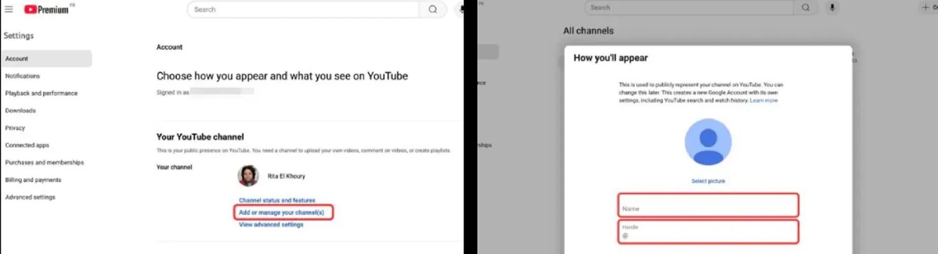 Cách tạo kênh YouTube mới (Ảnh: Internet) Cách tạo kênh YouTube mới (Ảnh: Internet)