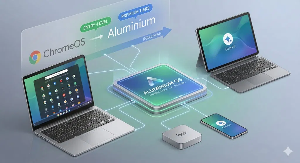 Theo lộ trình, Google dự kiến giữ ChromeOS vận hành song song Aluminium OS trong giai đoạn đầu, phòng trường hợp thị trường chưa kịp thích nghi (Nguồn: Internet)