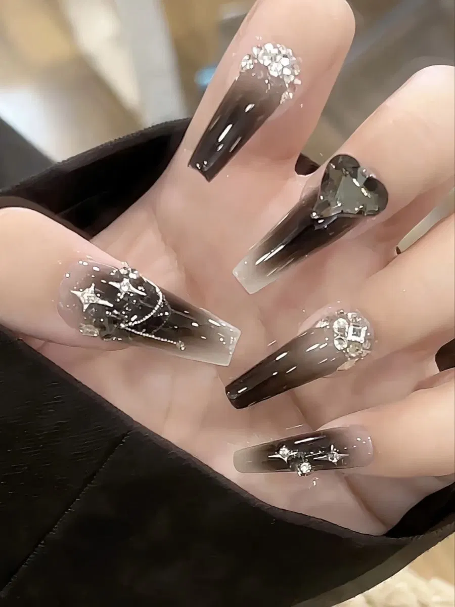 Nền ombre thạch và đá lớn
