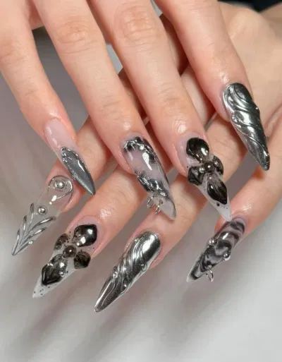 Tạo hiệu ứng 3D cho nail Tạo hiệu ứng 3D cho nail