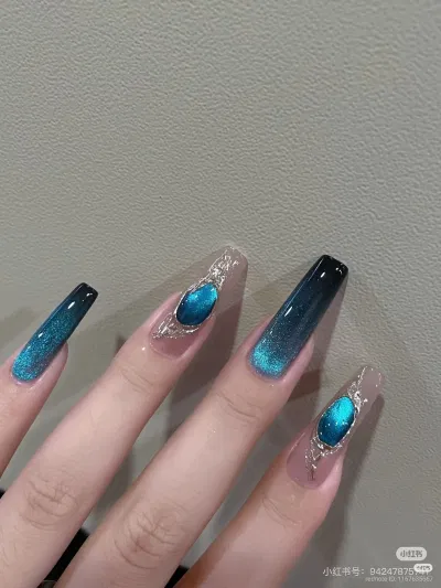 Màu mắt mèo sáng kết hợp ombre Màu mắt mèo sáng kết hợp ombre