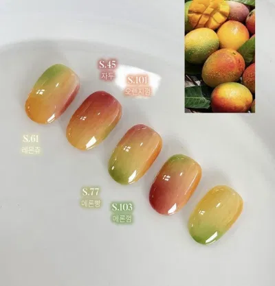 Nail Ombre xoài - Mango Ombre