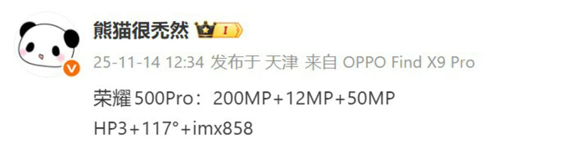 Thông số camera của Honor 500 Pro (Ảnh: Internet)