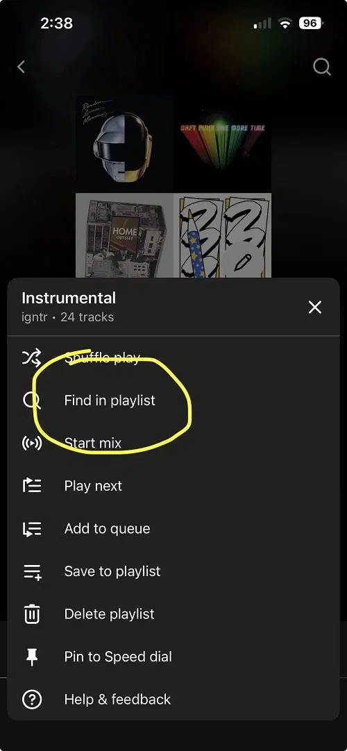 Người dùng phát hiện tính năng tìm kiếm bản nhạc trong danh sách phát trên YouTube Music (Ảnh: Internet)