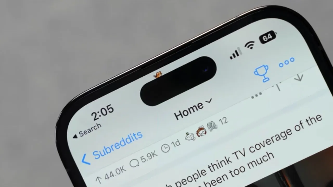 Apple sẽ thu nhỏ Dynamic Ispland trên iPhone 18 Pro (Ảnh: Internet)