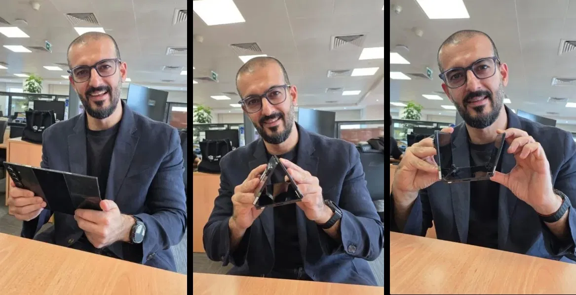 Hình ảnh được cho là nguyên mẫu của Galaxy Z TriFold (Ảnh: Internet) Hình ảnh được cho là nguyên mẫu của Galaxy Z TriFold (Ảnh: Internet)