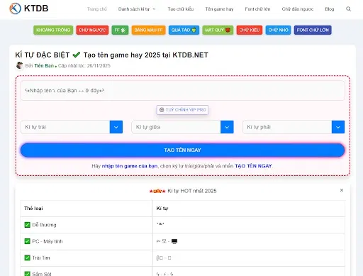 Cùng giới trẻ khám phá “kí tự quả táo iPhone” cùng kho kí tự đặc biệt tại KTDB.NET kí tự đặc biệt kí tự đẹp kí tự quả táo iPhone KTDB NET tạo tên game