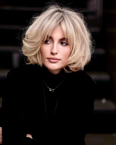 Tóc ngắn ngang cằm