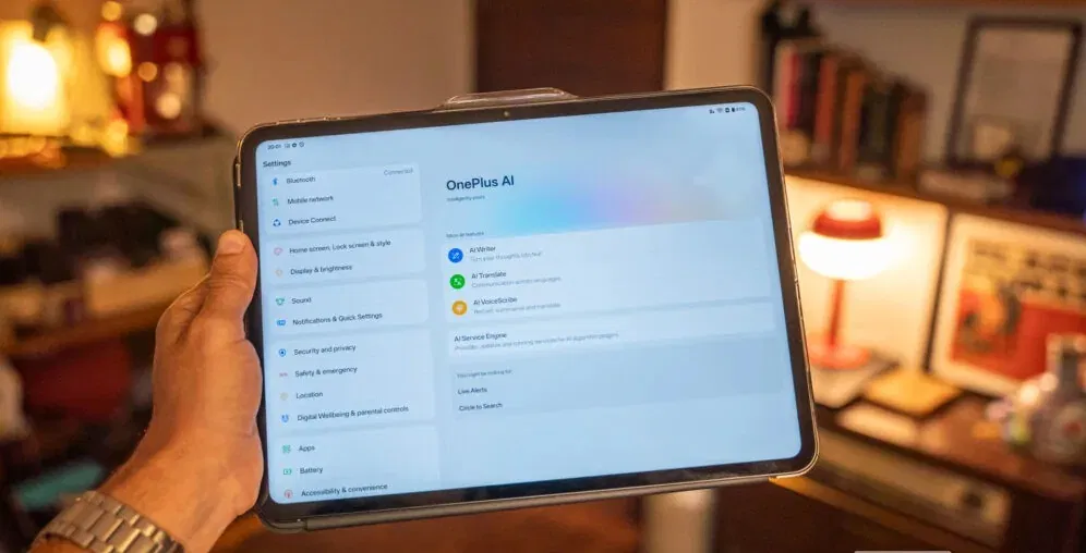 Công cụ AI trên máy tính bảng OnePlus Pad Go 2 (Ảnh: Internet) Công cụ AI trên máy tính bảng OnePlus Pad Go 2 (Ảnh: Internet)