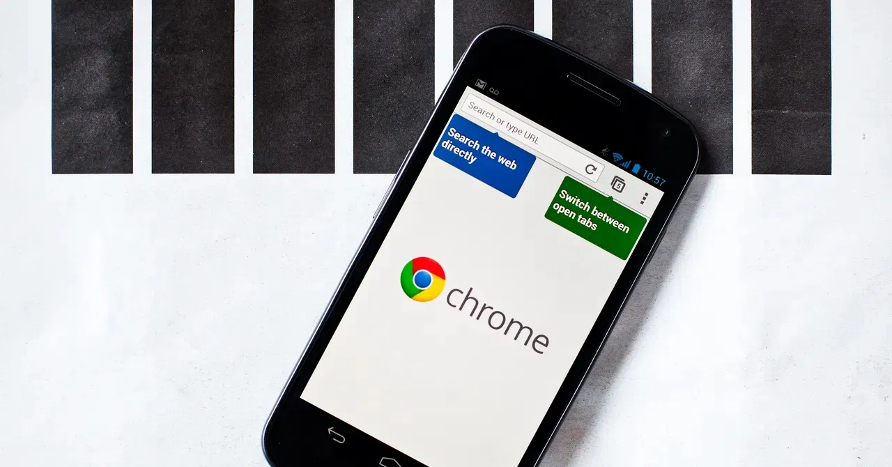 Trình duyệt Chrome trên Android (Ảnh: Internet)