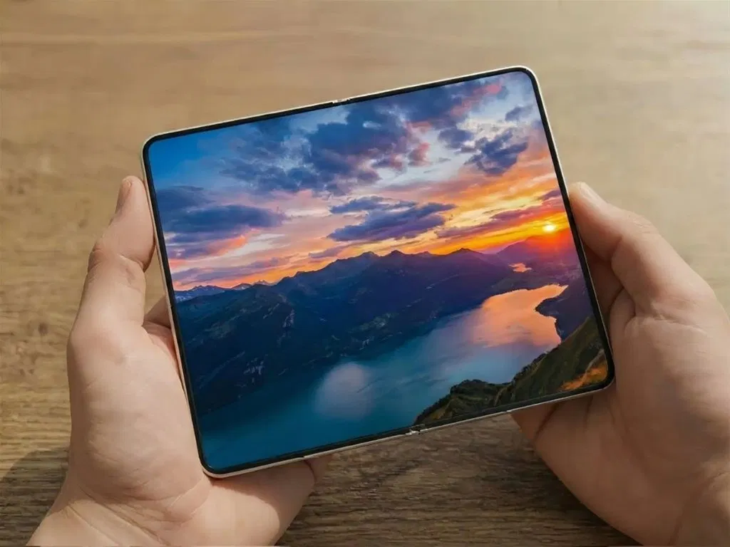 Hình ảnh dự đoán điện thoại màn hình gập Samsung Wide Fold (Ảnh: Internet)