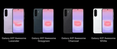 Điện thoại Galaxy A37 với các màu được tiết lộ (Ảnh: Internet) Điện thoại Galaxy A37 với các màu được tiết lộ (Ảnh: Internet)