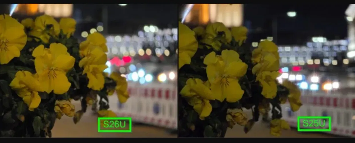 Hình dạng ánh sáng bokeh của Galaxy S26 Ultra so với Galaxy S25 Ultra (Ảnh: Internet) Hình dạng ánh sáng bokeh của Galaxy S26 Ultra so với Galaxy S25 Ultra (Ảnh: Internet)