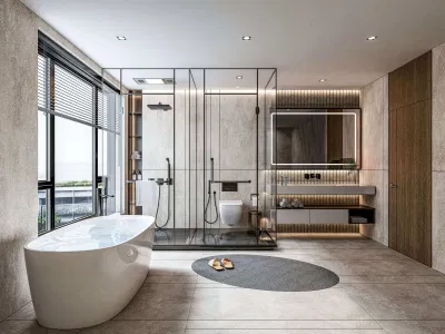 Trải thảm mới cho phòng tắm