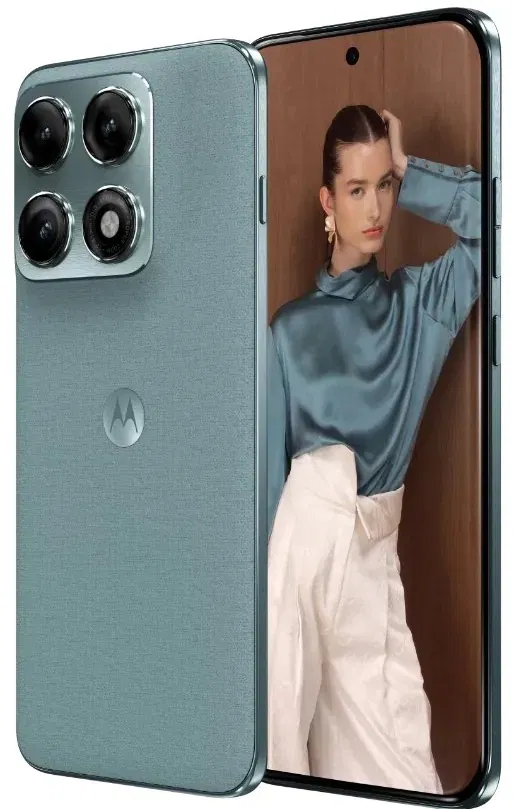 Hình ảnh rò rỉ màu xanh nhạt của điện thoại Motorola Edge 70 Pro (Ảnh: Internet)