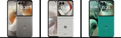 Hình ảnh tiết lộ điện thoại Motorola Razr 2026 với các màu (Ảnh: Internet) Hình ảnh tiết lộ điện thoại Motorola Razr 2026 với các màu (Ảnh: Internet)
