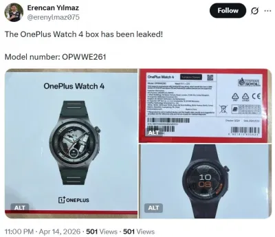 Hình ảnh hộp bán lẻ đồng hồ thông minh OnePlus Watch 4 (Ảnh: Internet) Hình ảnh hộp bán lẻ đồng hồ thông minh OnePlus Watch 4 (Ảnh: Internet)
