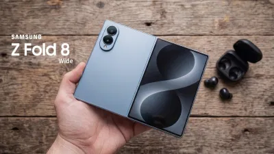 Hình ảnh dự đoán điện thoại gập Galaxy Z Fold 8 Wide của Samsung (Ảnh: Internet) Hình ảnh dự đoán điện thoại gập Galaxy Z Fold 8 Wide của Samsung (Ảnh: Internet)