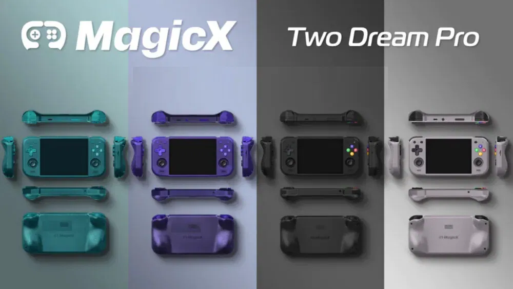 Hình ảnh chính thức mẫu máy chơi game cầm tay Two Dream Pro của MagicX (Ảnh: Internet) Hình ảnh chính thức mẫu máy chơi game cầm tay Two Dream Pro của MagicX (Ảnh: Internet)