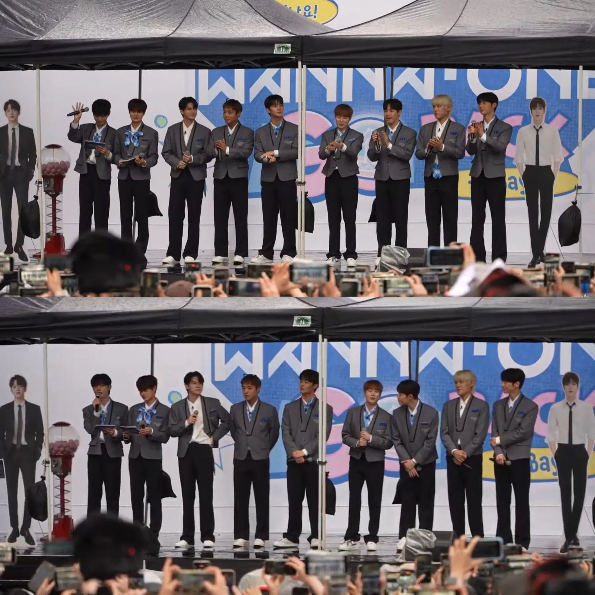 Wanna One chính thức tái hợp sau 7 năm tại fan meeting ngoài trời (Ảnh: Internet)